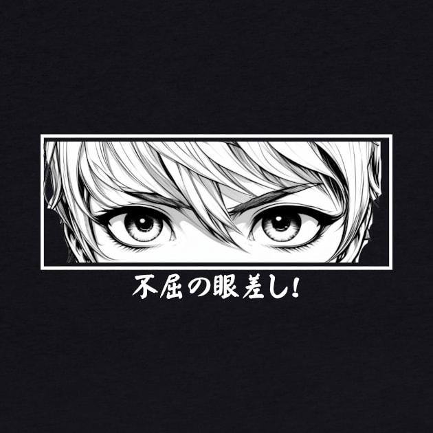 The anime  eyes "Gaze of Fearlessness", Design. by Imaginator Studio